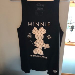 Minnie Mouse Disney Black Tank Top